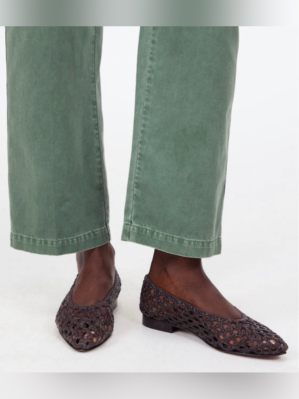 Nwob Madewell The Ruth Ballet Flat In Woven Leather Size 9